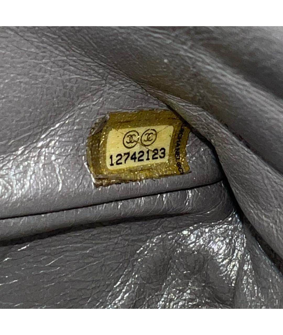 CHANEL Серебряная кожаная сумка через плечо, фото 8