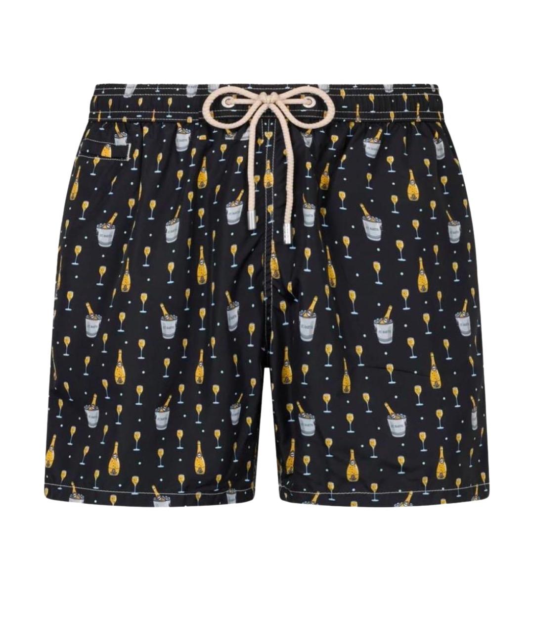 MC2 SAINT BARTH Черные полиэстеровые шорты, фото 1