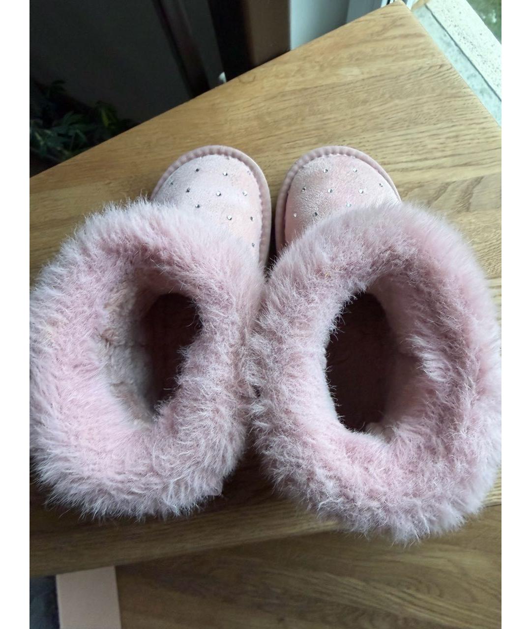 MONNALISA Розовые замшевые сапоги, фото 3