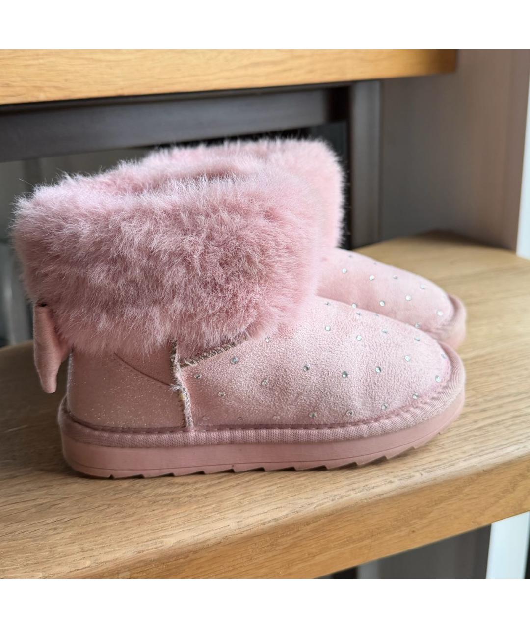MONNALISA Розовые замшевые сапоги, фото 9