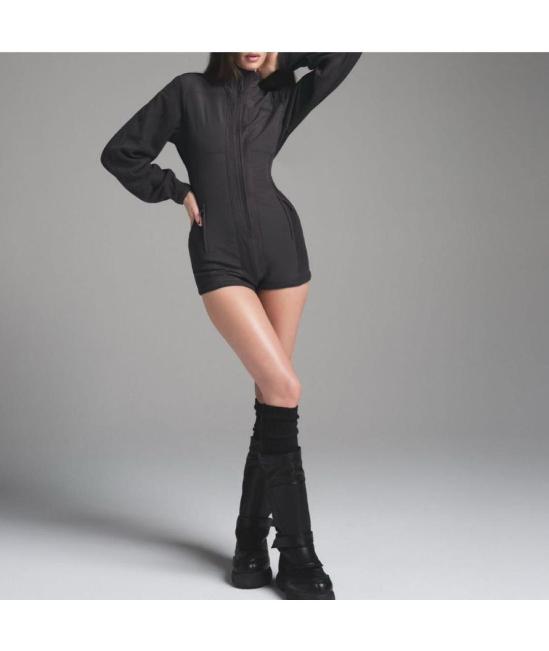 SKIMS Черный шерстяной комбинезон, фото 2