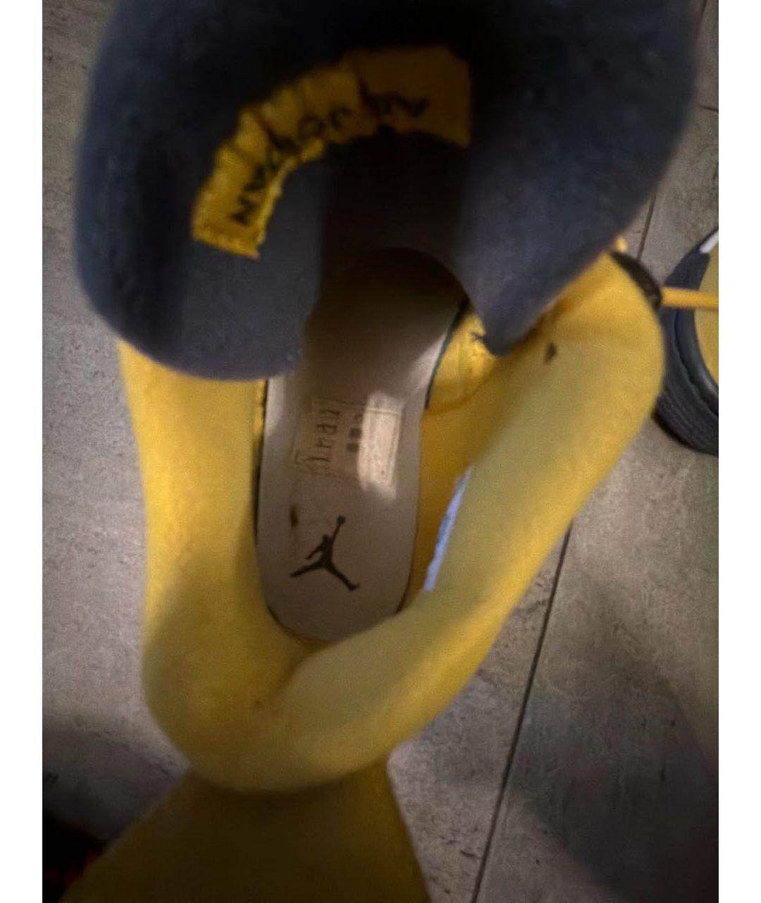 JORDAN Желтые замшевые кроссовки, фото 6