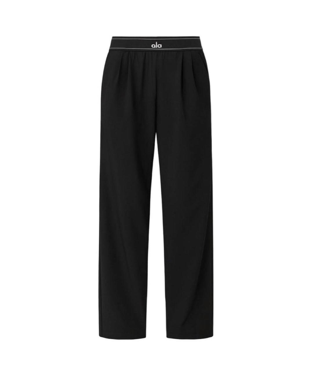 ALO YOGA Черные полиэстеровые спортивные брюки и шорты, фото 8