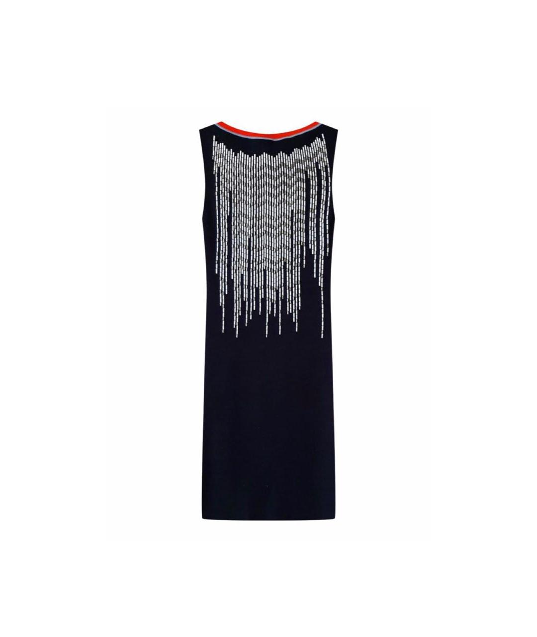 LOUIS VUITTON Мульти кашемировое коктейльное платье, фото 5