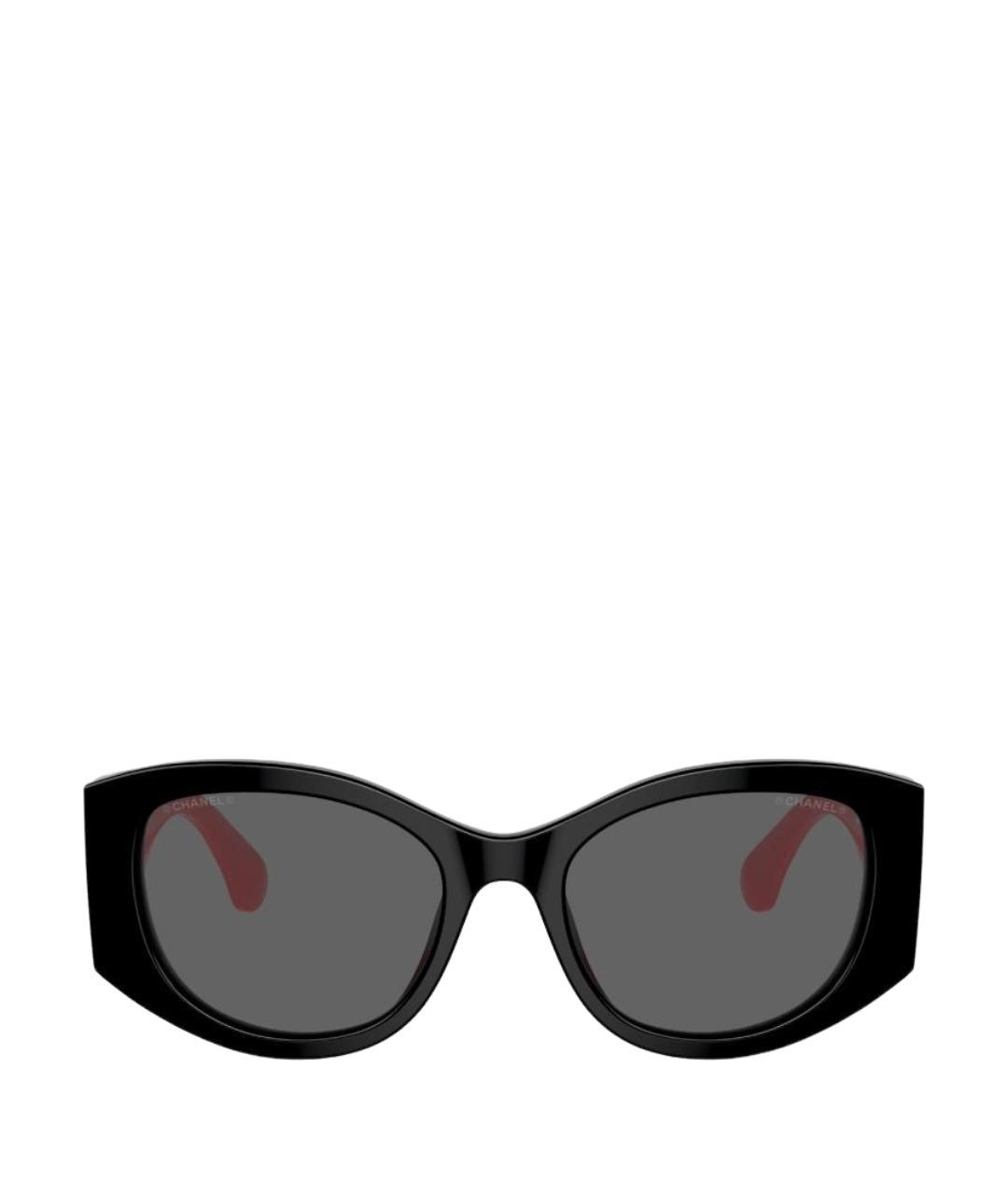 CHANEL Розовые пластиковые солнцезащитные очки, фото 1