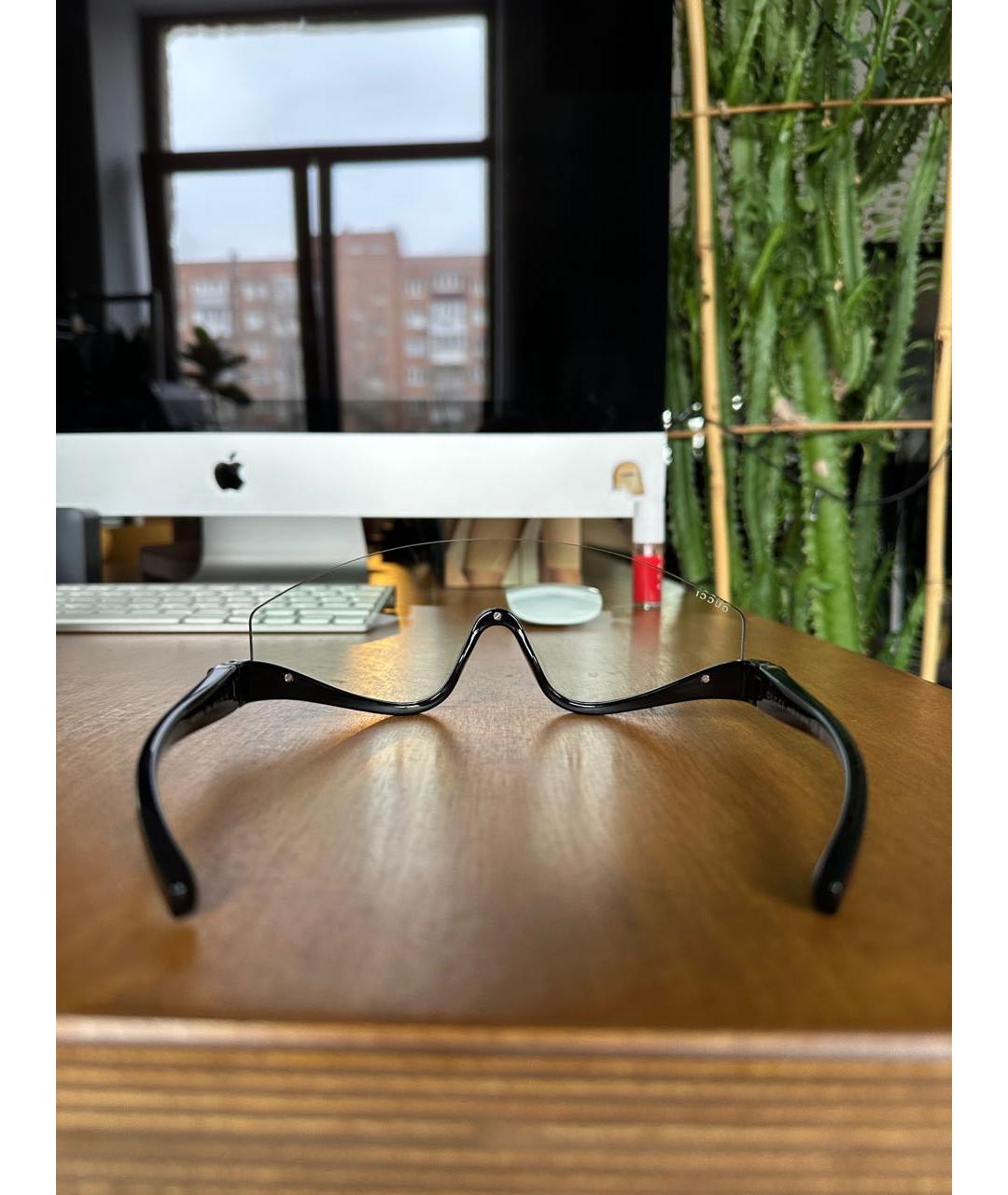 GUCCI Черные пластиковые солнцезащитные очки, фото 8