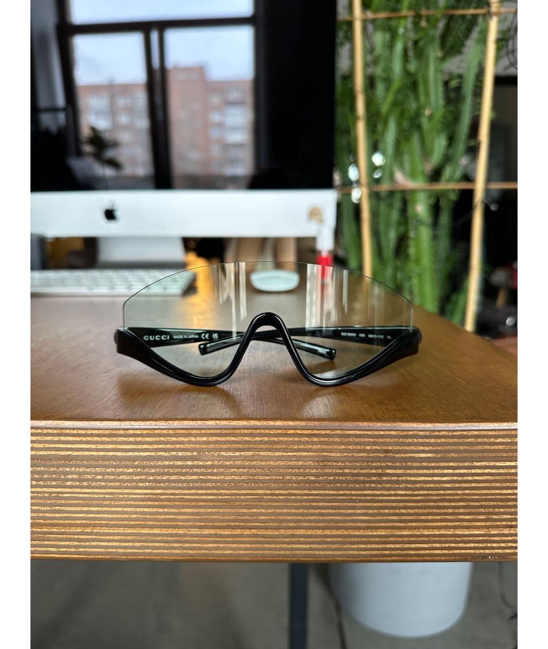 GUCCI Черные пластиковые солнцезащитные очки, фото 5