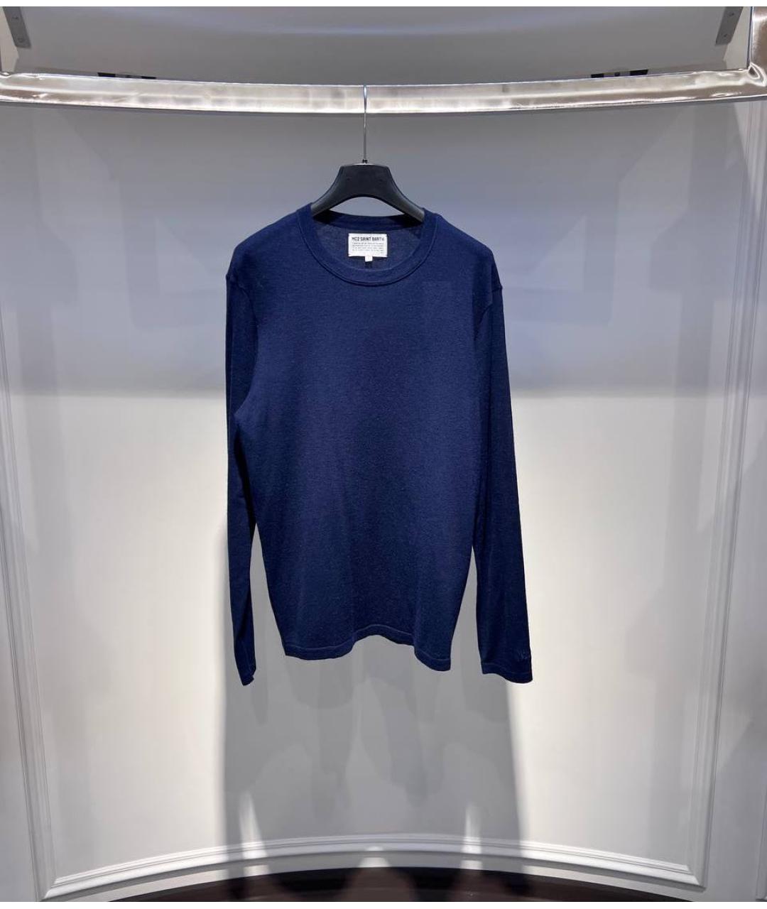 MC2 SAINT BARTH Темно-синий шерстяной джемпер / свитер, фото 3