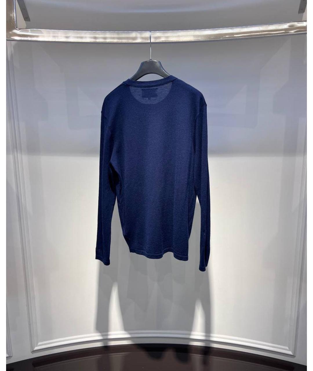 MC2 SAINT BARTH Темно-синий шерстяной джемпер / свитер, фото 2