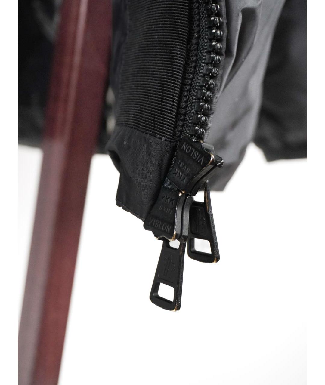 MONCLER Черный полиамидовый пуховик, фото 8