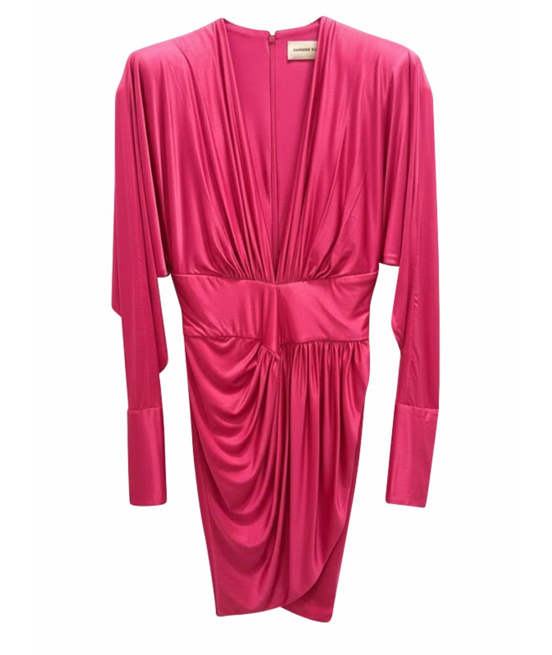 ALEXANDRE VAUTHIER Розовое вискозное коктейльное платье, фото 1