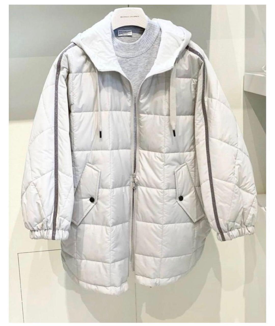 BRUNELLO CUCINELLI Серый пуховик, фото 2