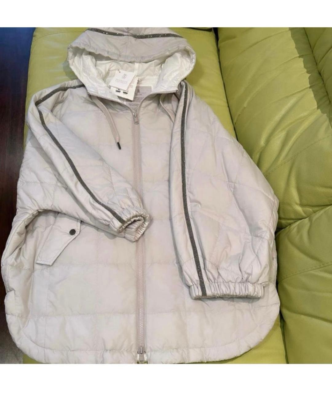 BRUNELLO CUCINELLI Серый пуховик, фото 4
