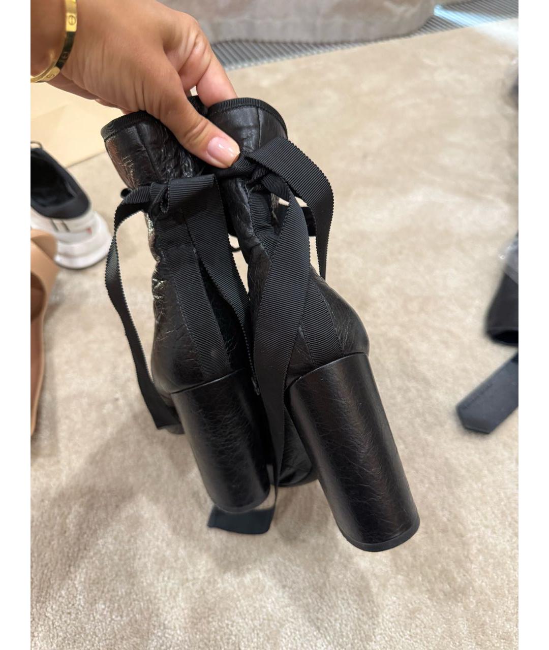 VALENTINO Черные кожаные туфли, фото 2