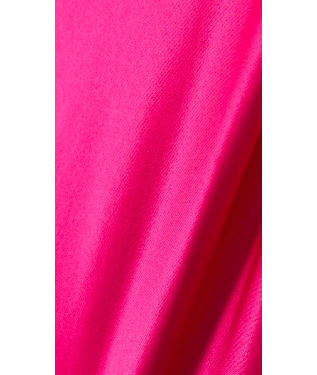 CULT GAIA Розовое шелковое платье, фото 5