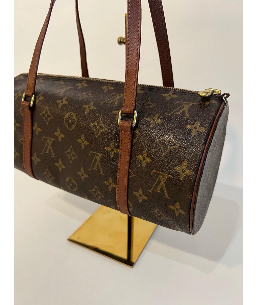 LOUIS VUITTON Коричневая сумка с короткими ручками, фото 3