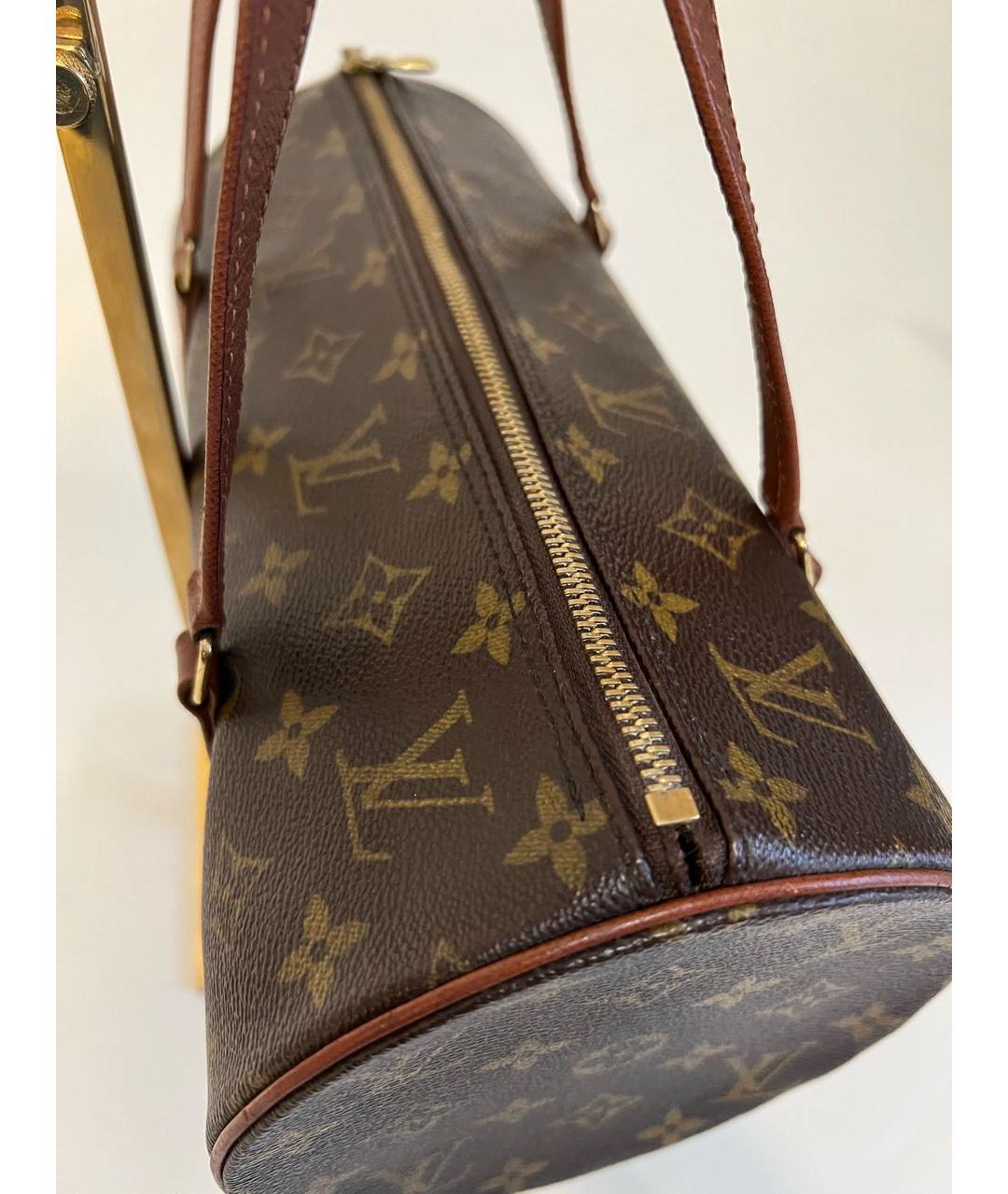 LOUIS VUITTON Коричневая сумка с короткими ручками, фото 6