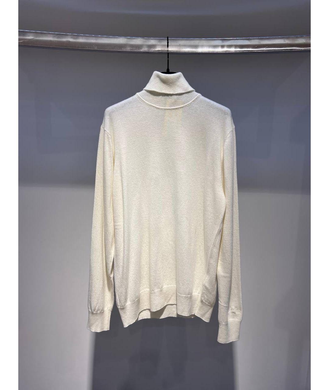 MC2 SAINT BARTH Белая шерстяная водолазка, фото 3