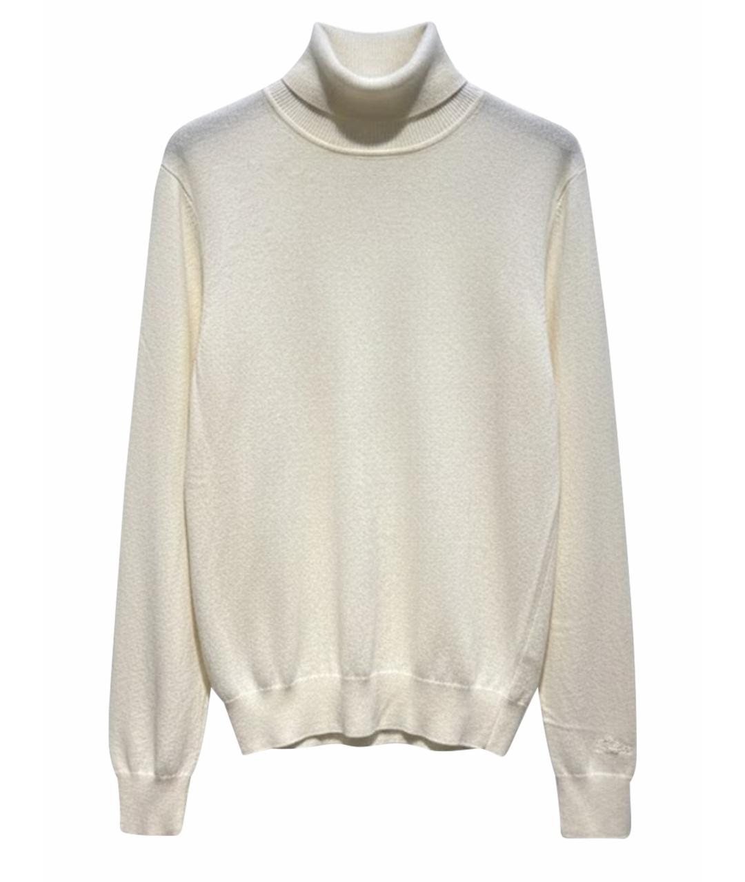 MC2 SAINT BARTH Белая шерстяная водолазка, фото 1