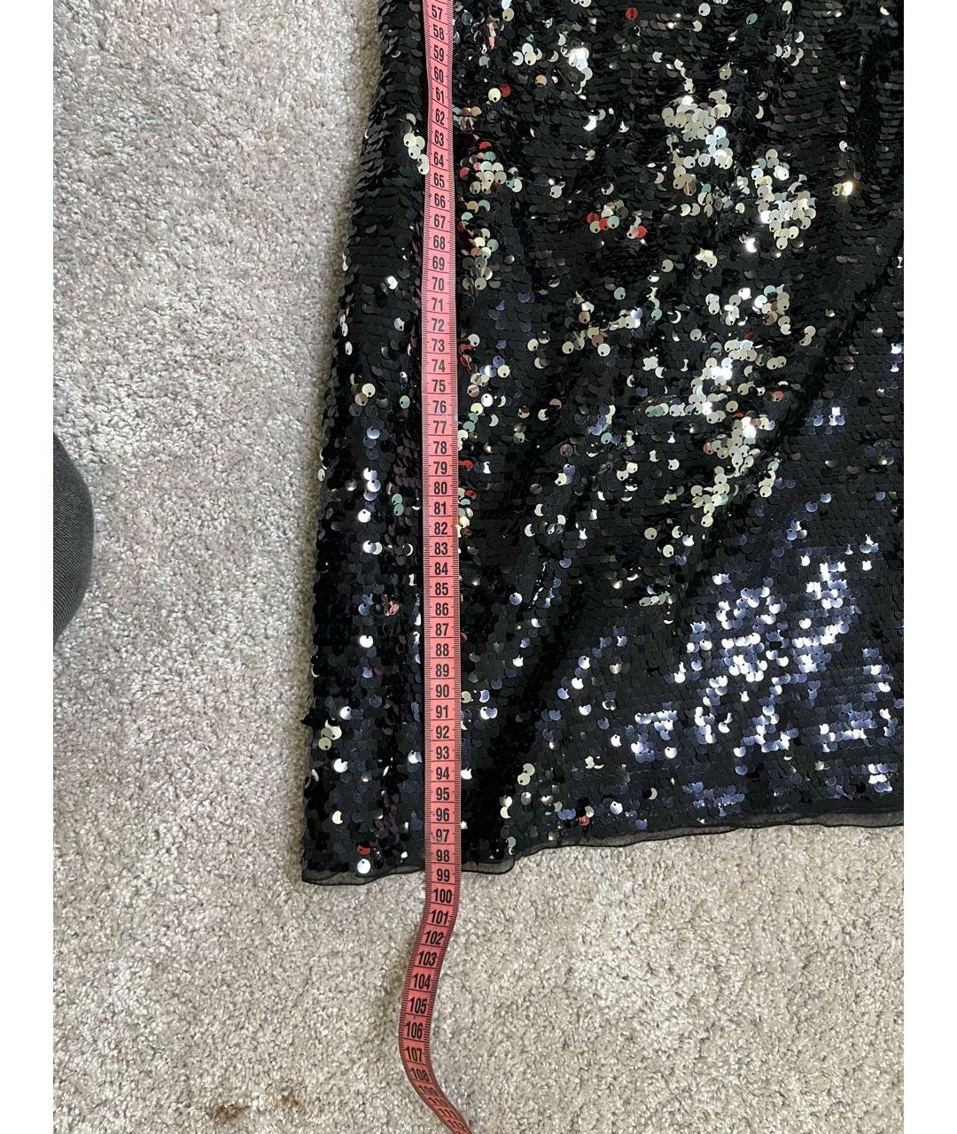DOLCE&GABBANA Черное полиэстеровое коктейльное платье, фото 5