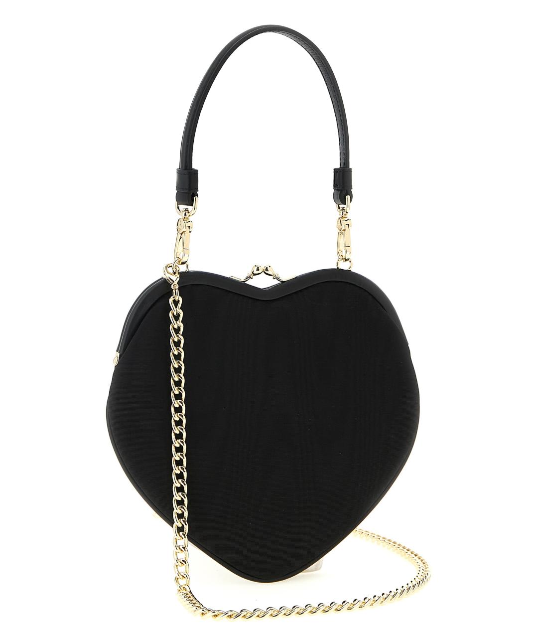 VIVIENNE WESTWOOD Черная сумка с короткими ручками из искусственной кожи, фото 2