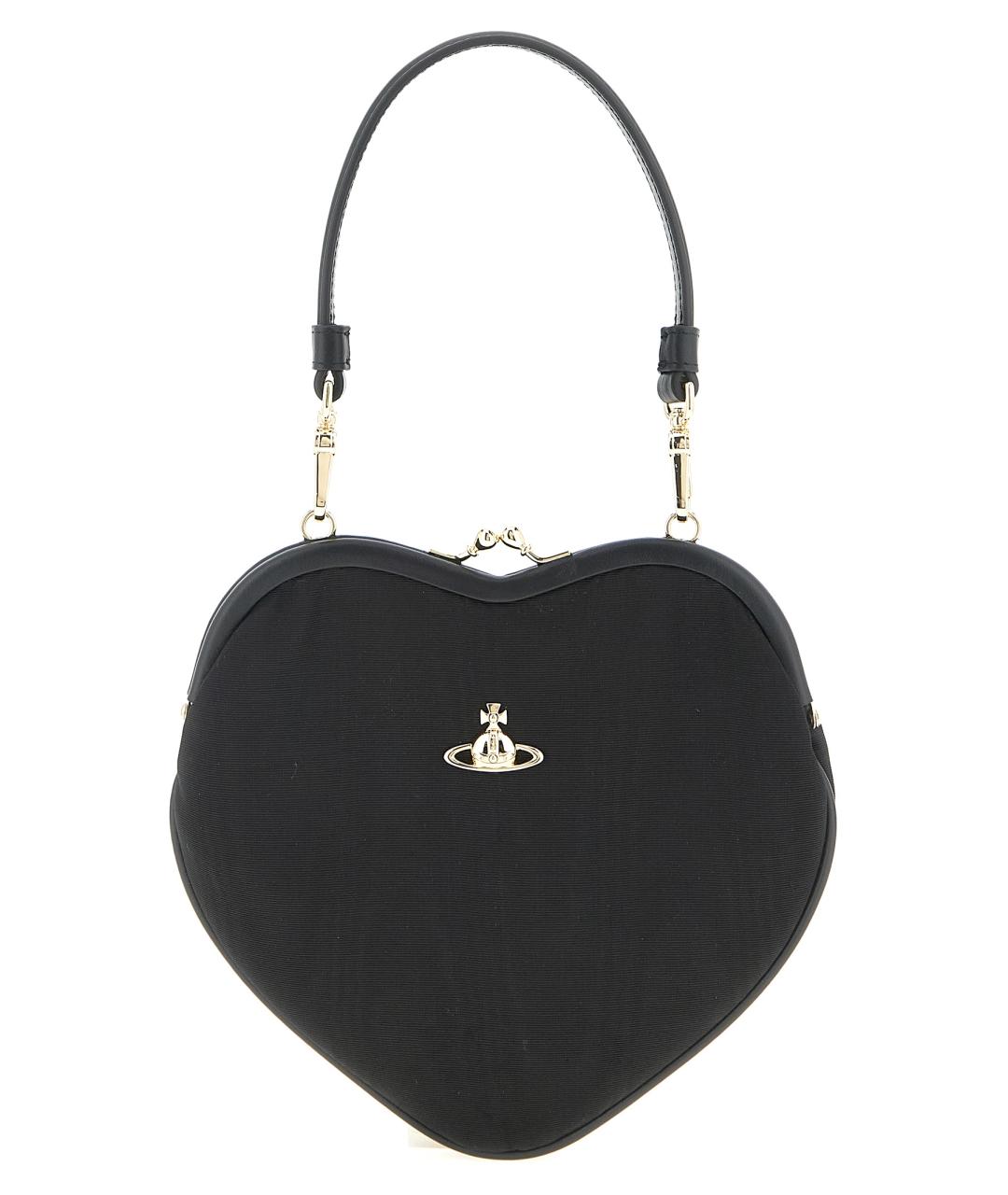 VIVIENNE WESTWOOD Черная сумка с короткими ручками из искусственной кожи, фото 1