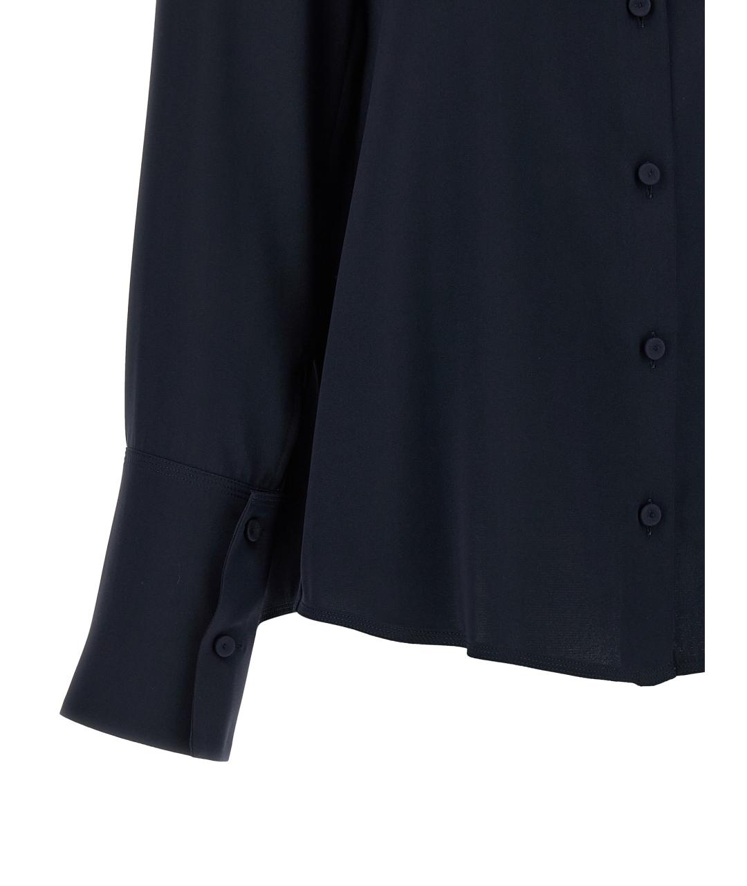 MAX MARA Синяя шелковая рубашка, фото 4