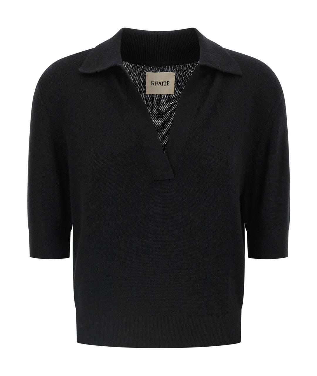 KHAITE Черный кашемировый джемпер / свитер, фото 1