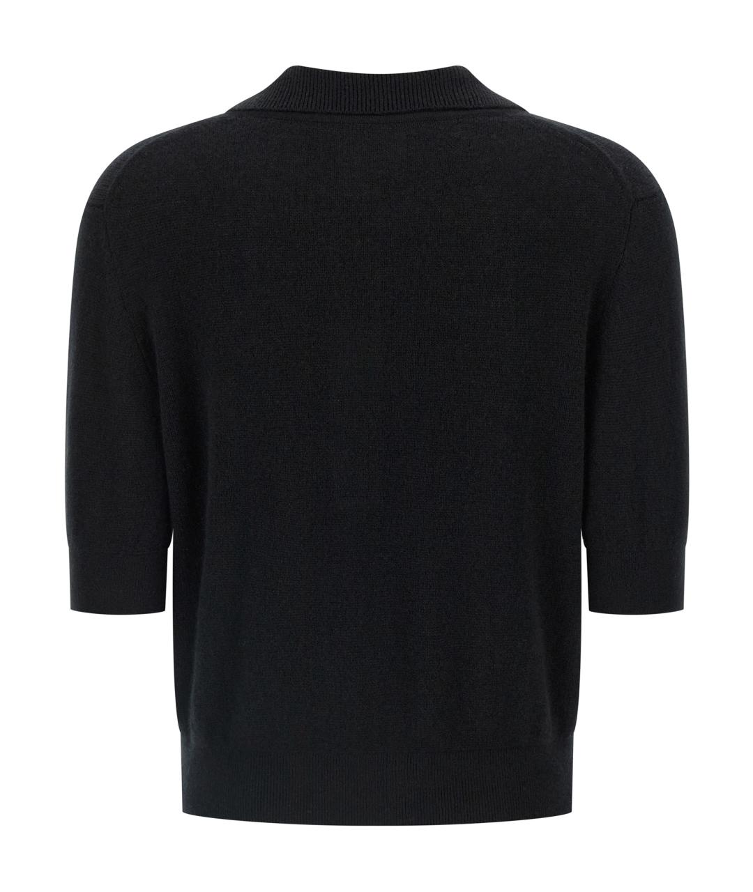 KHAITE Черный кашемировый джемпер / свитер, фото 2