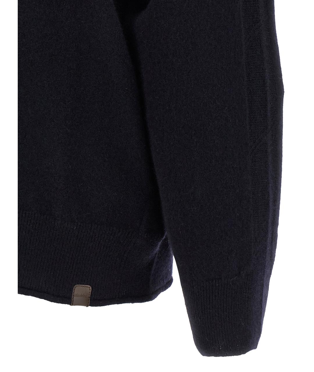 MAX MARA Темно-синий кашемировый кардиган, фото 4