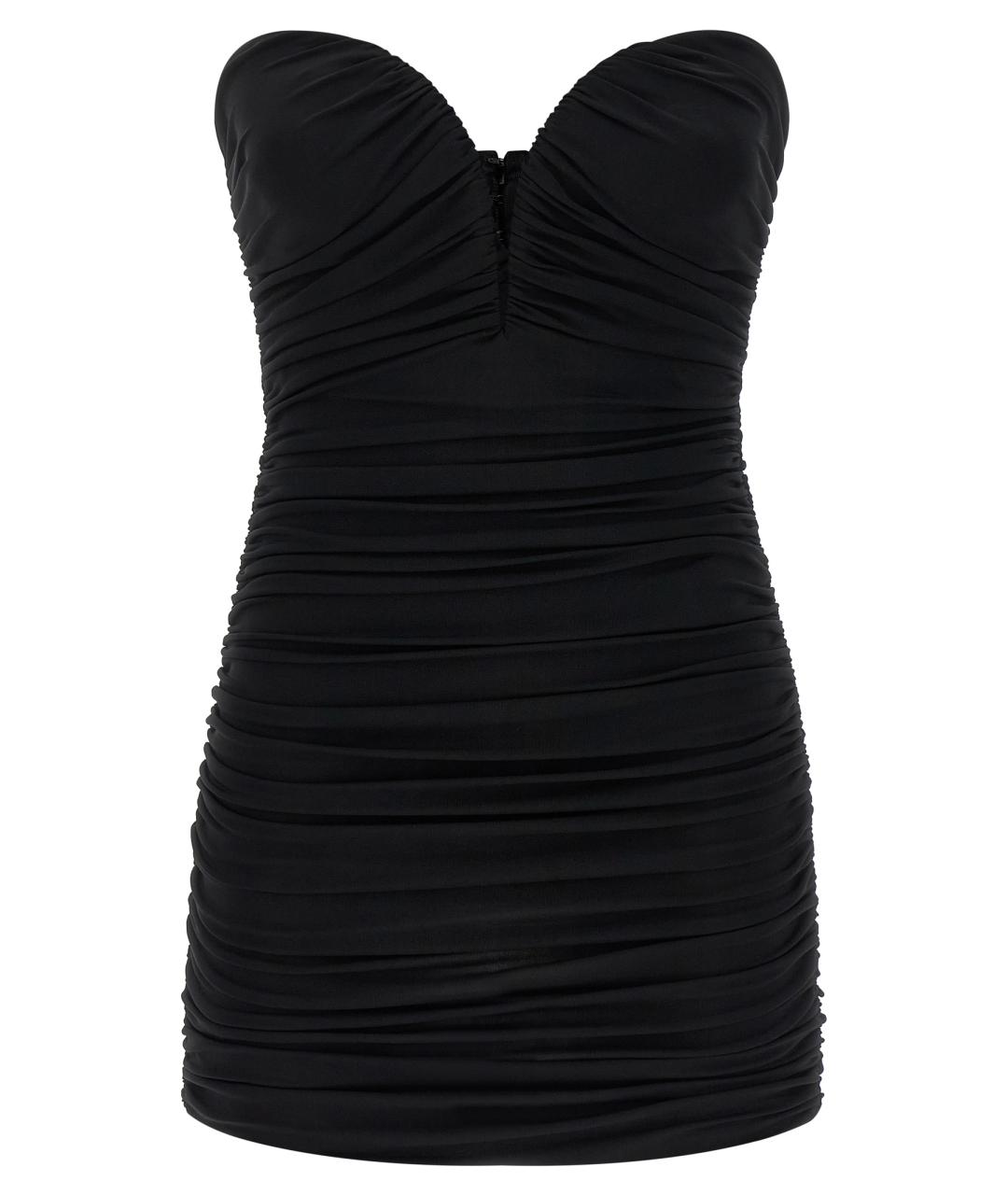 ELISABETTA FRANCHI Черное вискозное коктейльное платье, фото 1