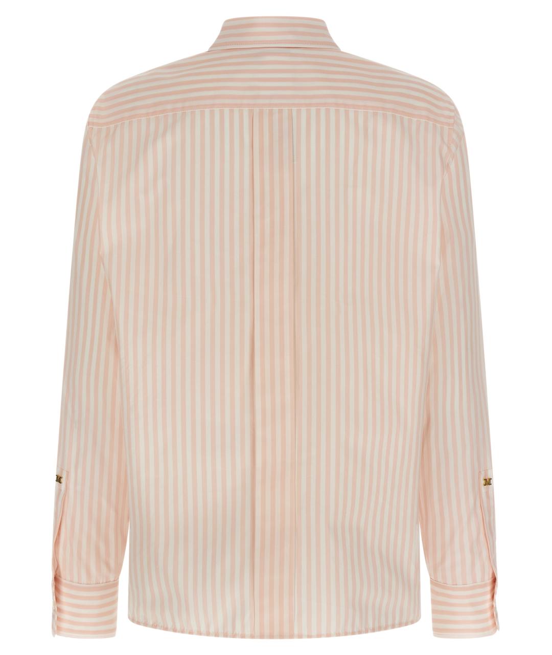 MAX MARA Розовая хлопковая рубашка, фото 2