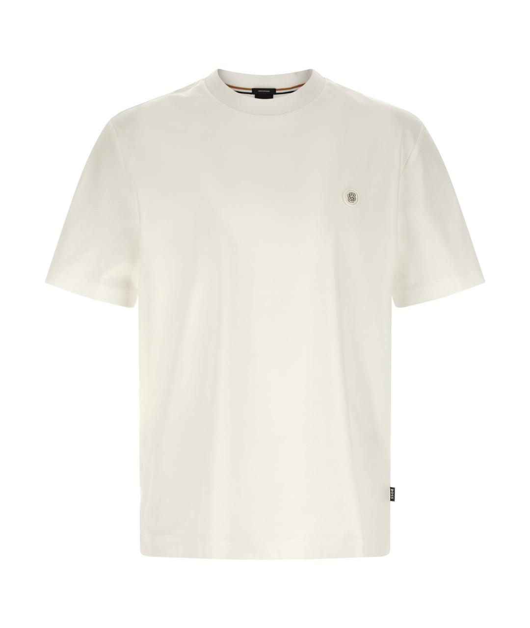 HUGO BOSS Белая хлопковая футболка, фото 1