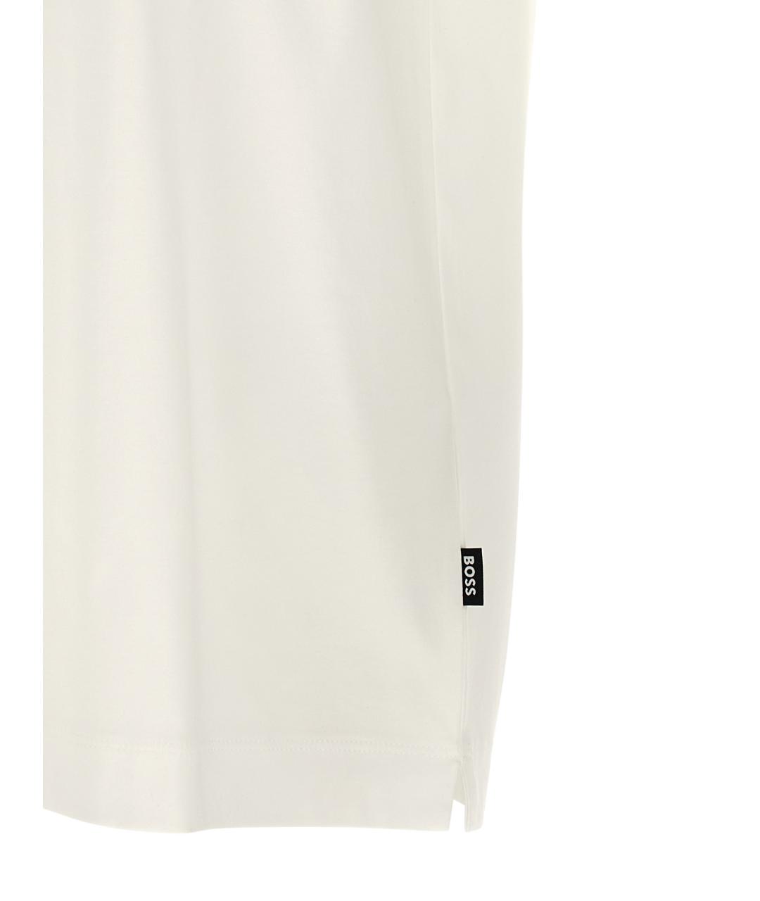 HUGO BOSS Белая хлопковая футболка, фото 4
