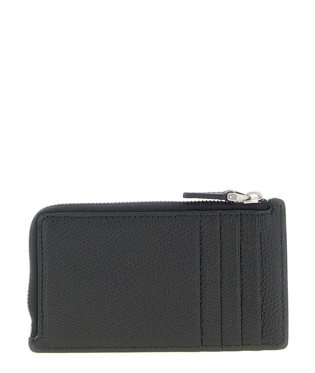 VALENTINO Черный кожаный кардхолдер, фото 2