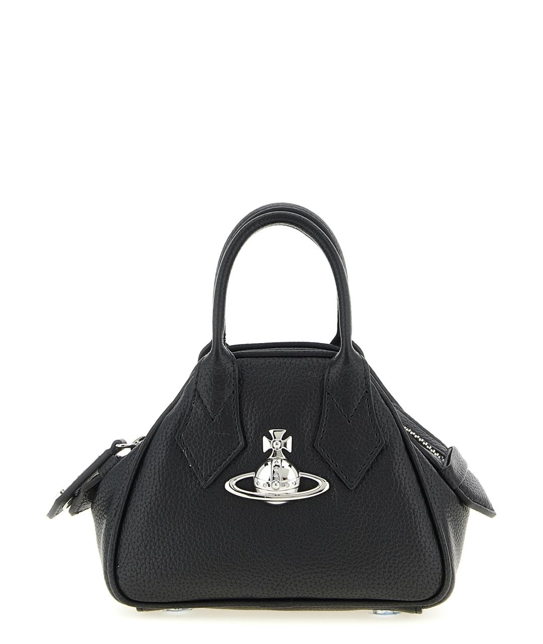 VIVIENNE WESTWOOD Черная сумка тоут из искусственной кожи, фото 1