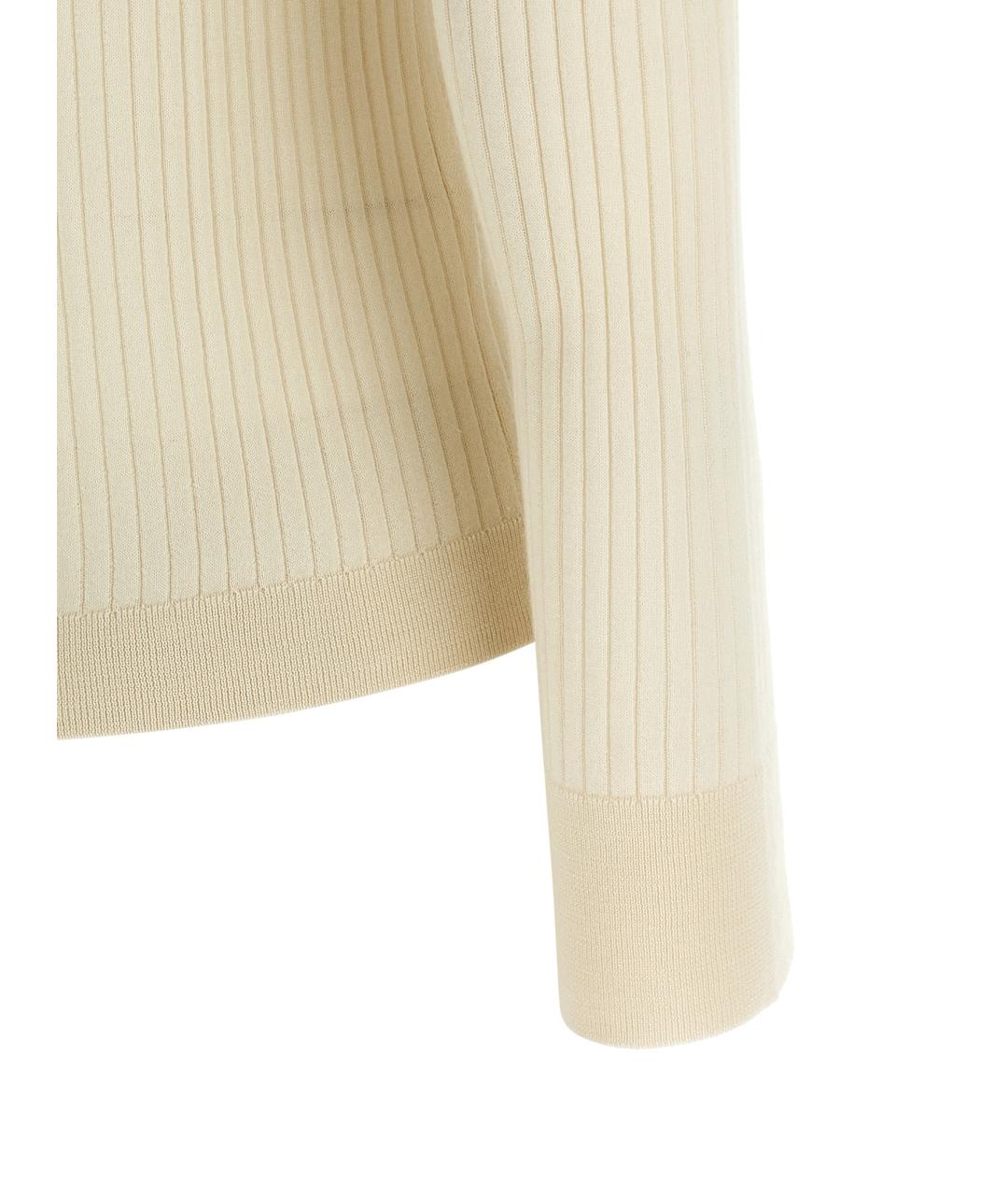 MAX MARA Белый кашемировый джемпер / свитер, фото 4