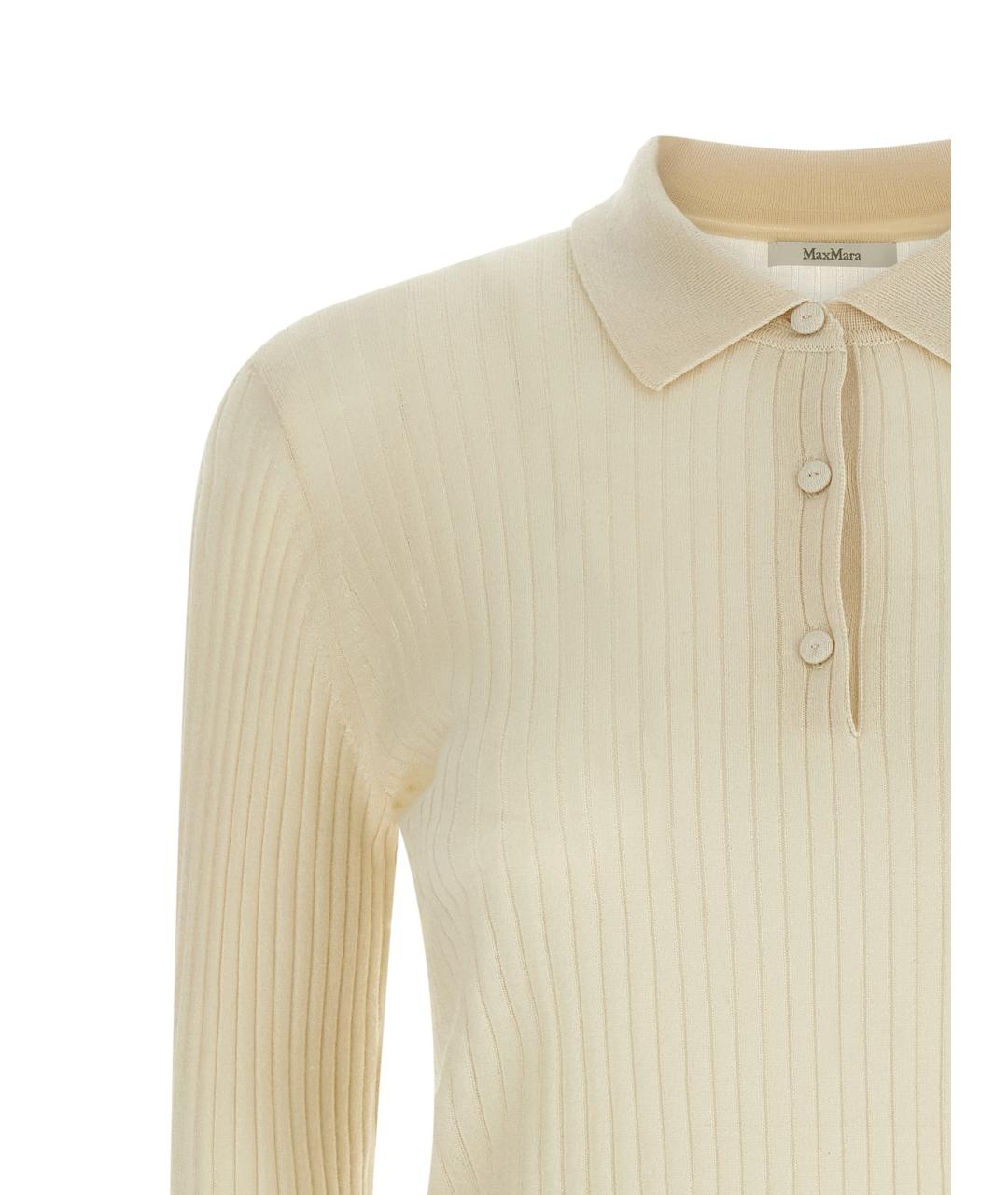 MAX MARA Белый кашемировый джемпер / свитер, фото 3