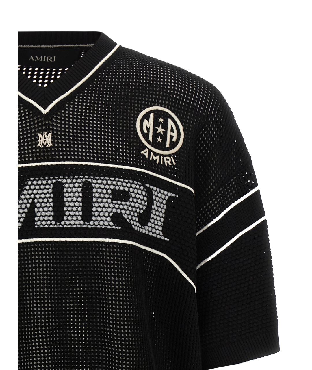 AMIRI Черная вискозная футболка, фото 3