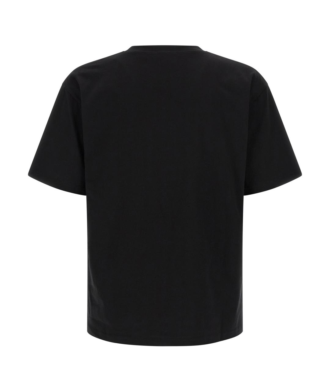 VALENTINO Черная хлопковая футболка, фото 2