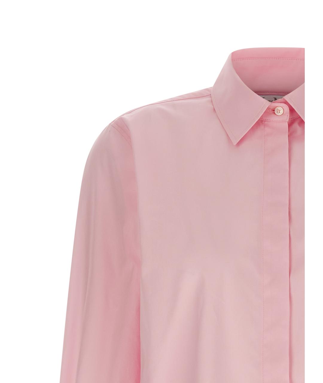 MAX MARA Розовая хлопковая блузы, фото 3