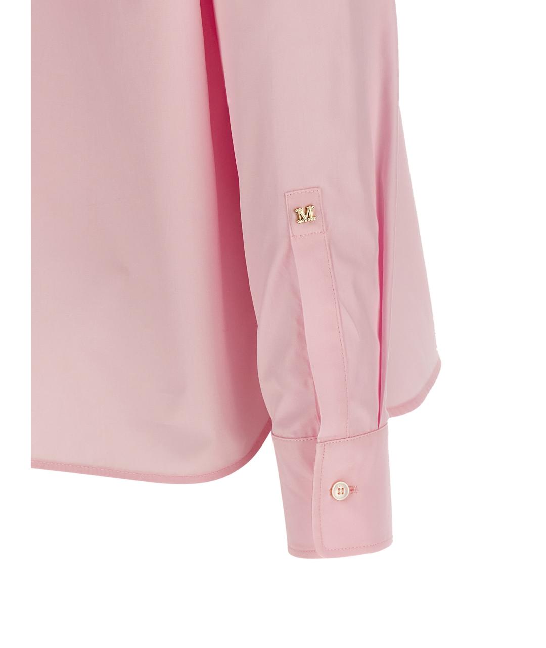 MAX MARA Розовая хлопковая блузы, фото 4