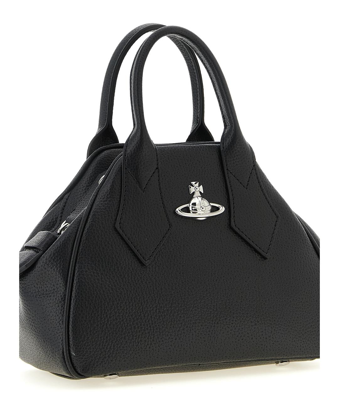 VIVIENNE WESTWOOD Черная сумка тоут из искусственной кожи, фото 3