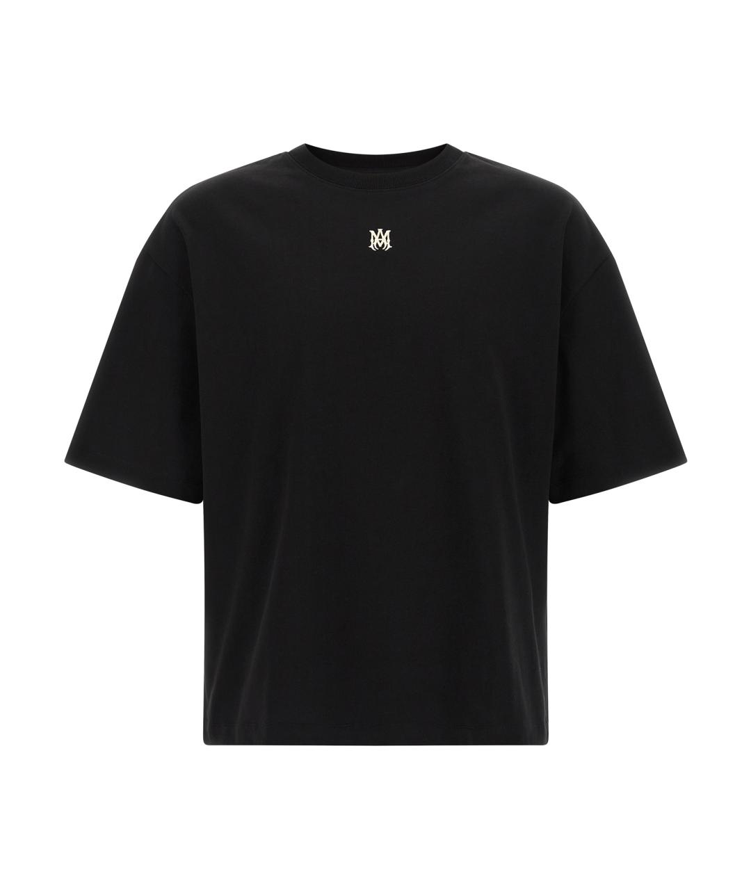 AMIRI Черная хлопковая футболка, фото 1
