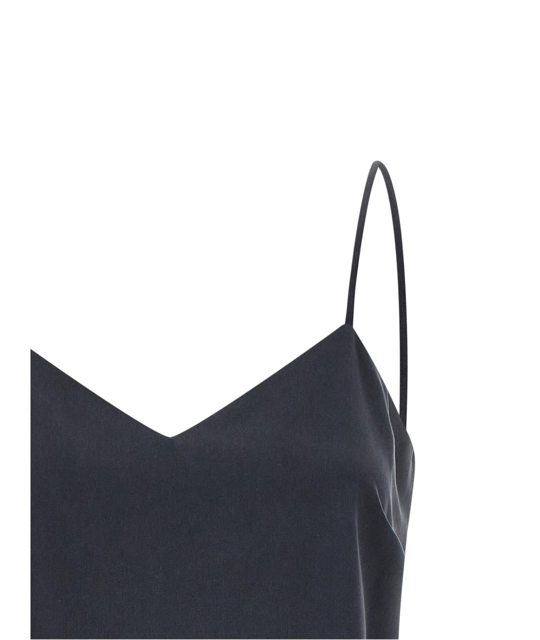 MAX MARA Серая шелковая майка, фото 3