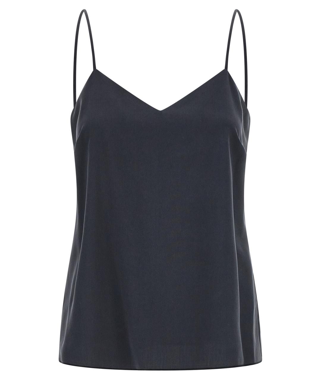 MAX MARA Серая шелковая майка, фото 1