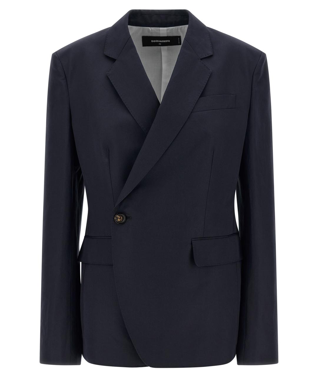DSQUARED2 Темно-синий хлопковый жакет/пиджак, фото 1