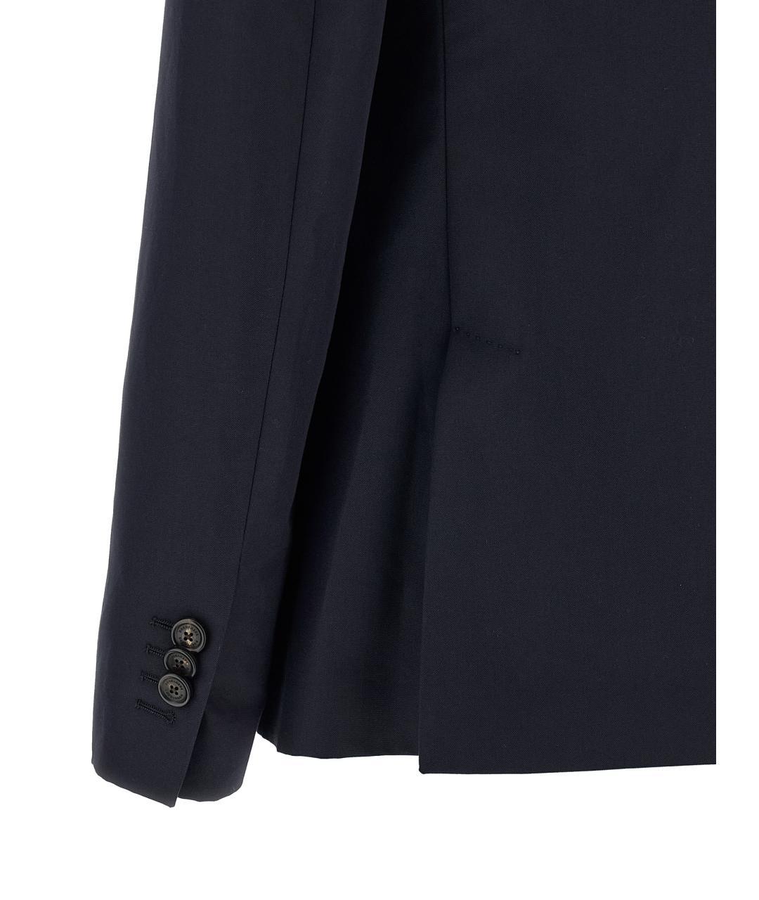 DSQUARED2 Темно-синий хлопковый жакет/пиджак, фото 4