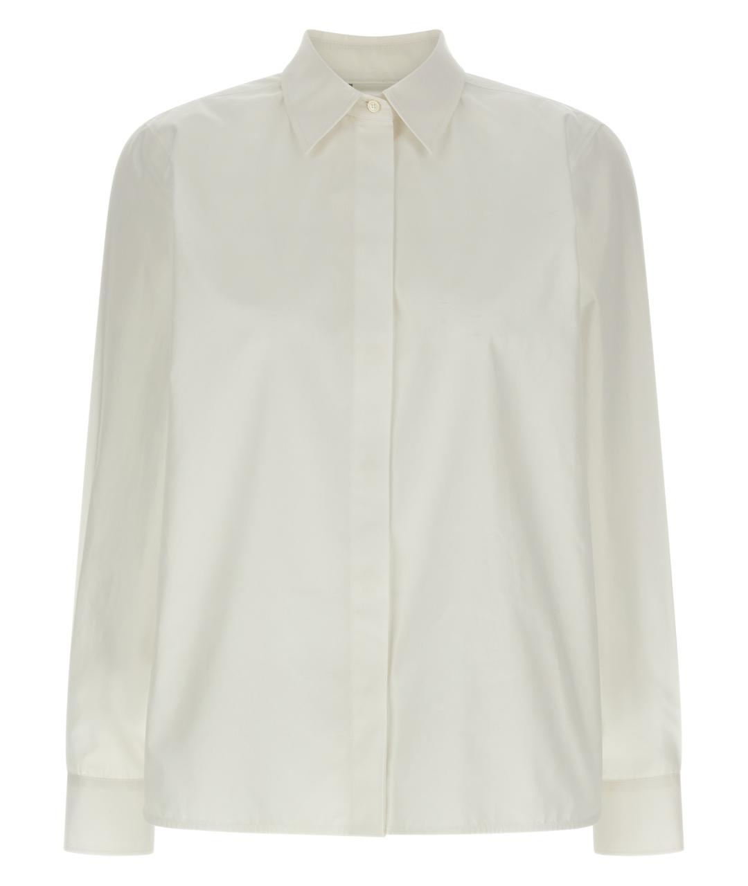 MAX MARA Белая хлопковая рубашка, фото 1