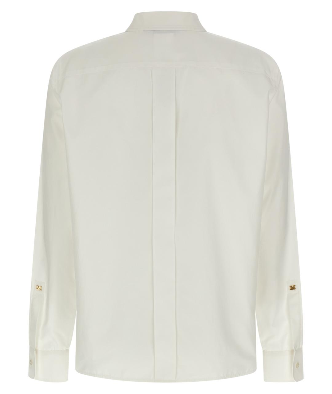 MAX MARA Белая хлопковая рубашка, фото 2